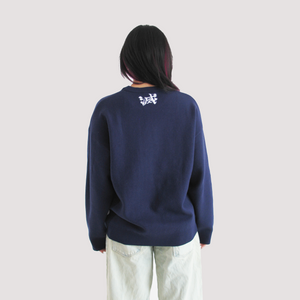 Inosuke Navy Knit Sweater