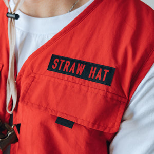 Straw Hat Red Vest