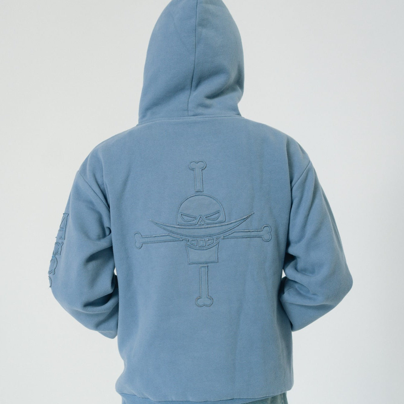 Fire Fist Washed Blue Hoodie