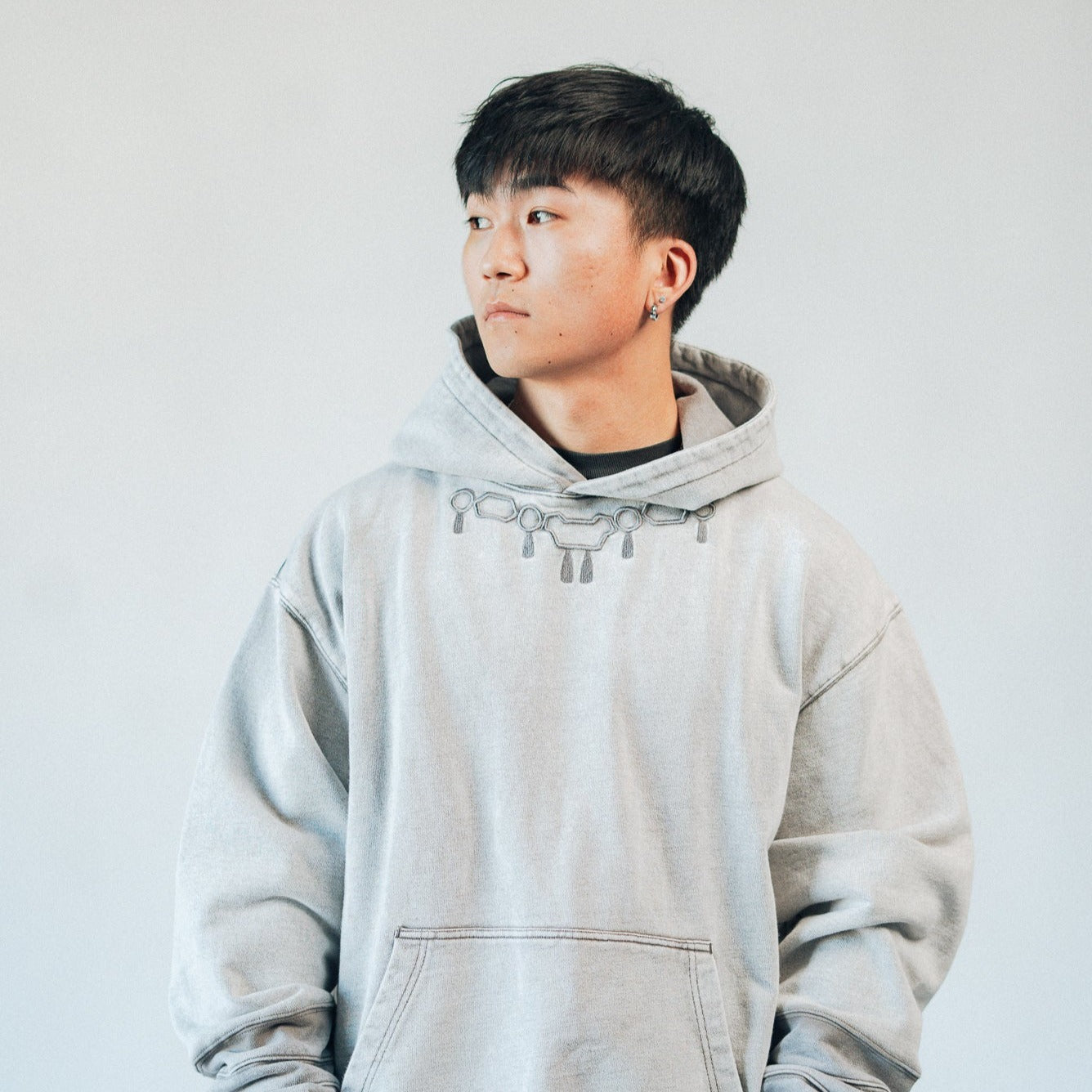 Mahoraga Washed Grey Hoodie - SparkTrendz