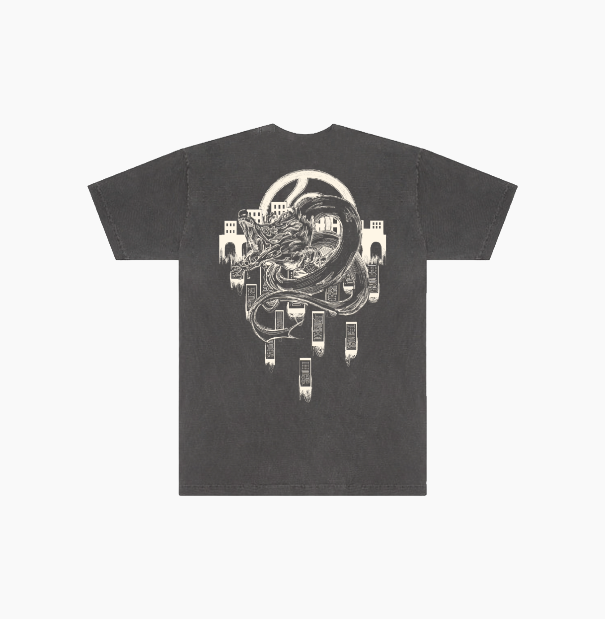 Curse User Washed Black Tee