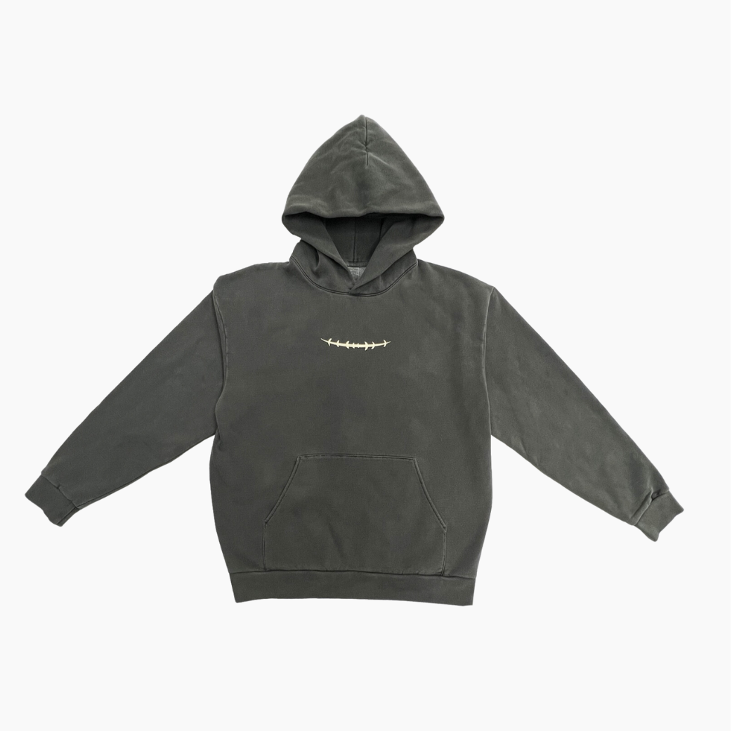 Cursed User Washed Grey Hoodie