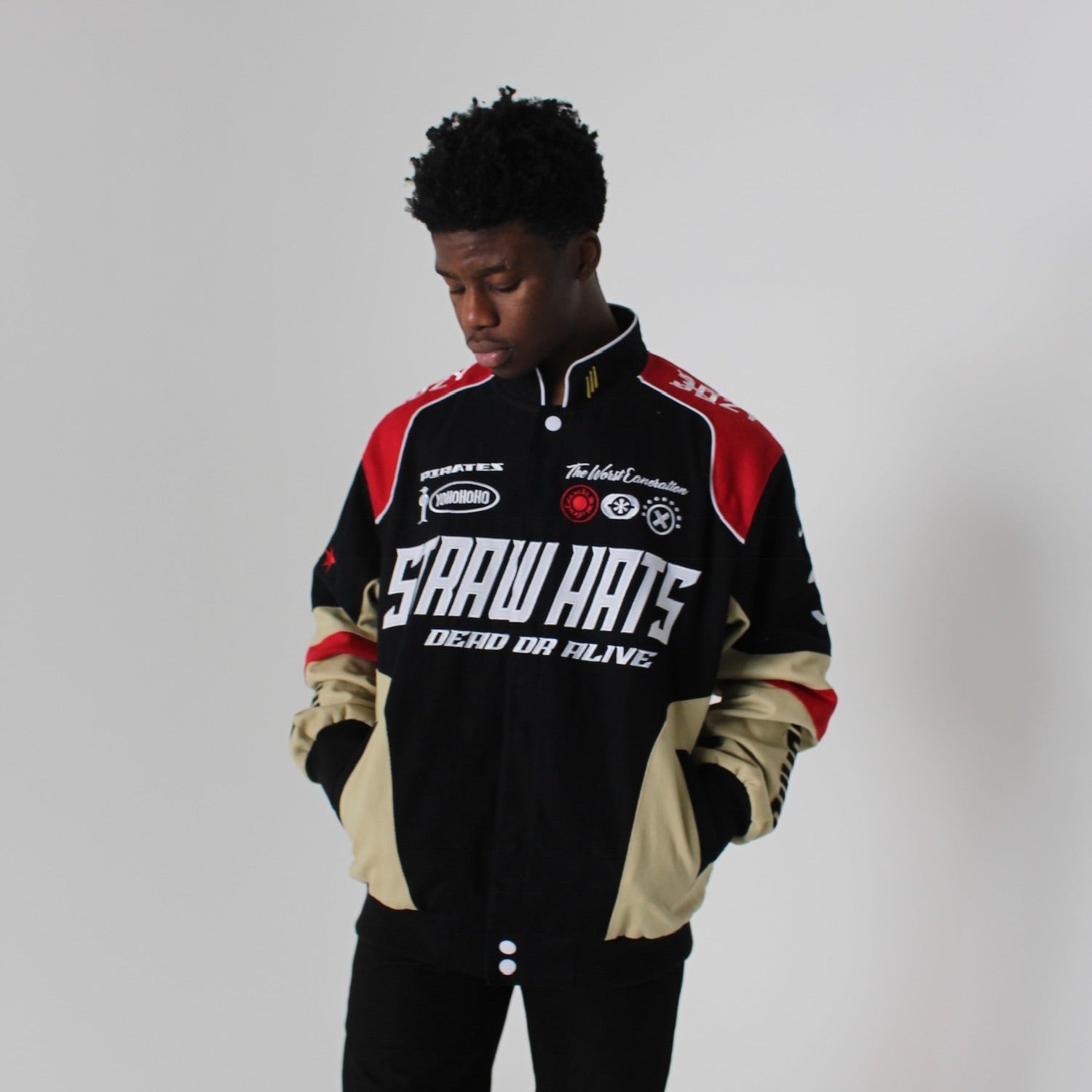 One Piece Racing Jacket - SparkTrendz