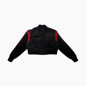 Control Devil Cropped Varsity Jacket