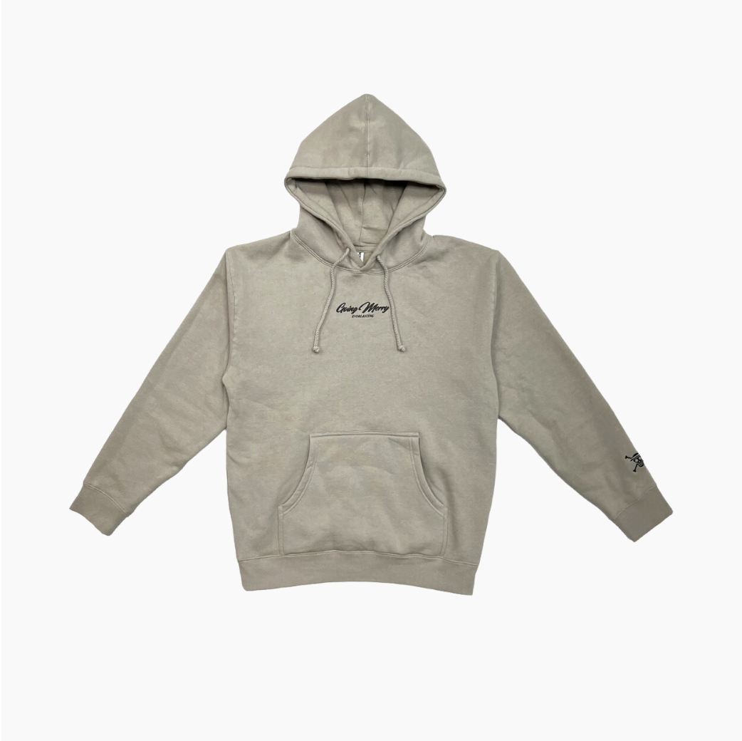 ワンピース Mary logo hoodie dress andmary White Mary logo hoodie dress