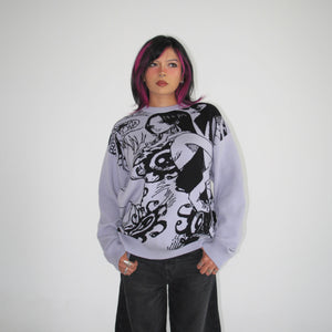 Boa Lavender Knit Sweater