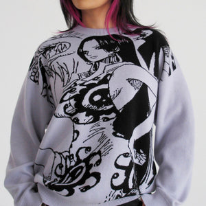 Boa Lavender Knit Sweater