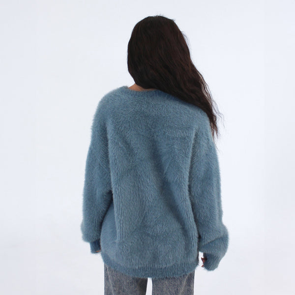 【DISCERNMENT】 Fluffy Knit JUNKYARD Fluffy Knitted Sweater Multi | Women | Junkyard
