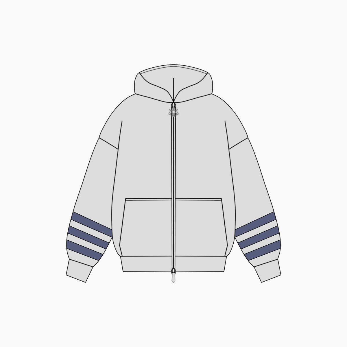 Snowflake Zip Hoodie