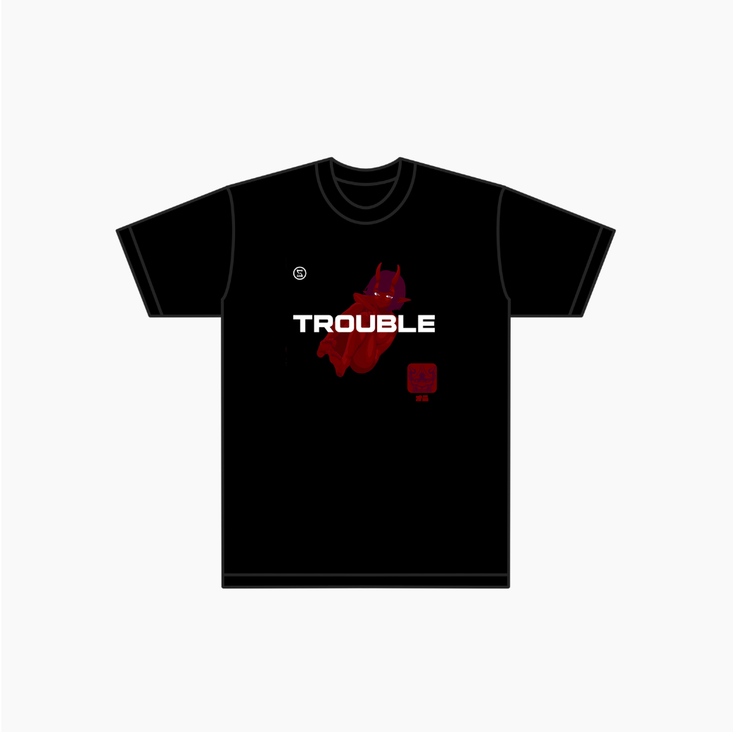 Trouble Black Tee *Exclusive