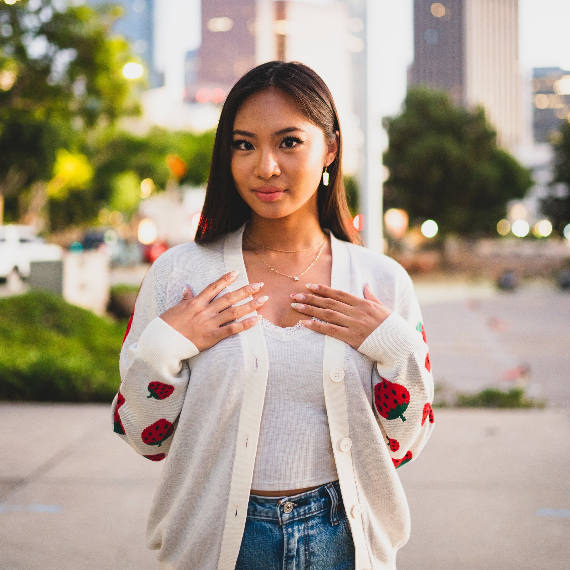 Strawberry Cardigan