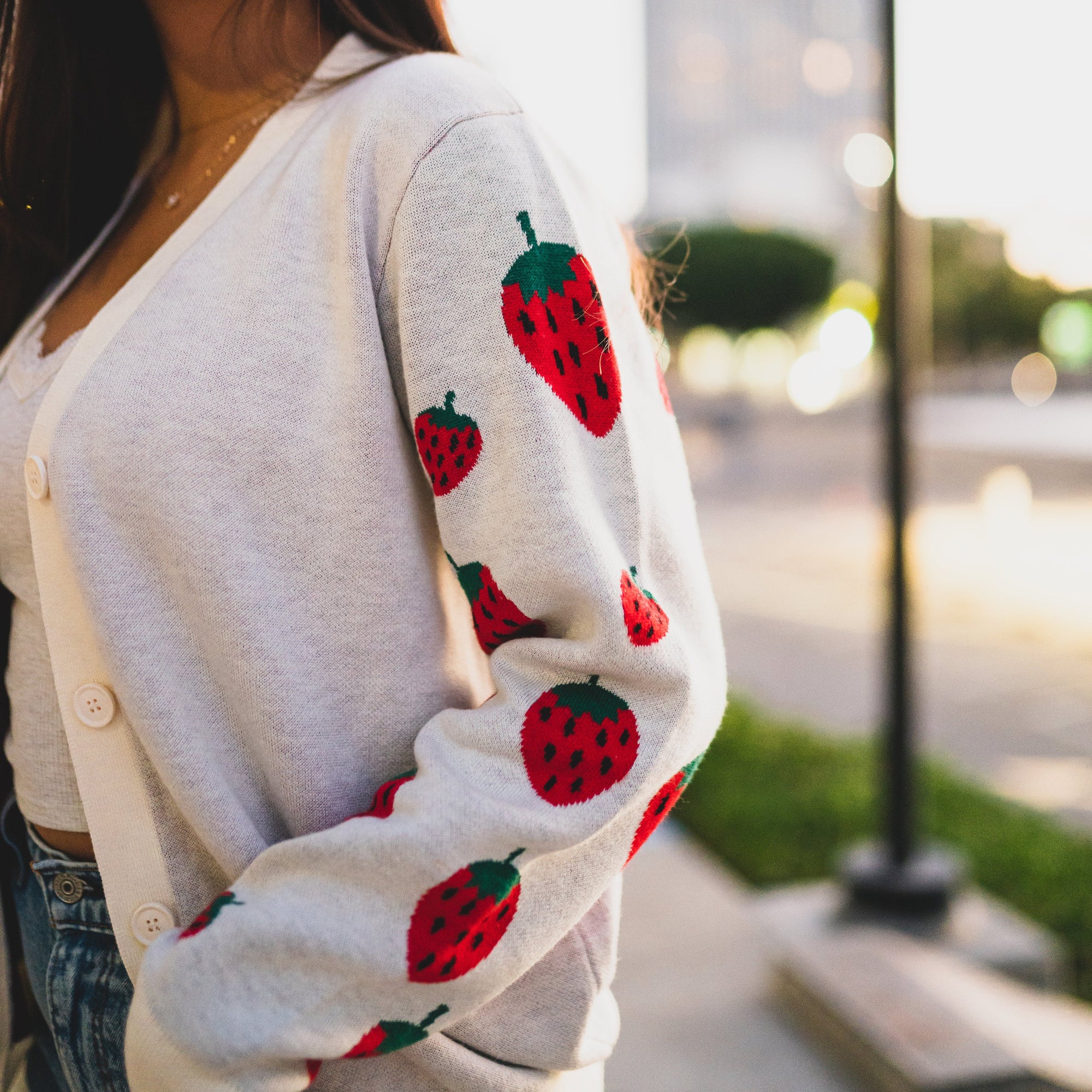 Strawberry Cardigan