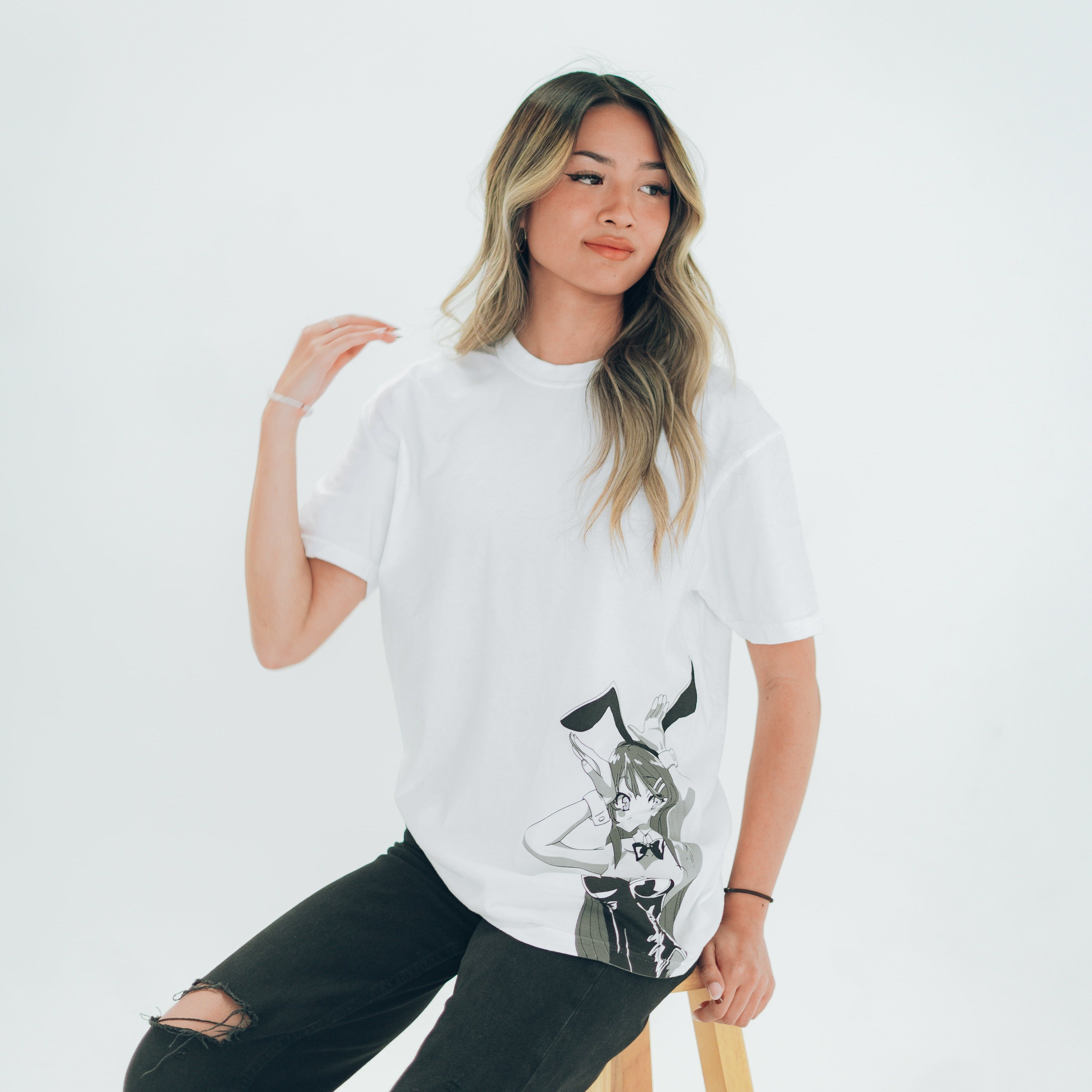 Bunny Girl Senpai White Tee