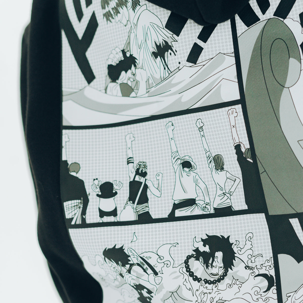 Straw Hat Black Hoodie